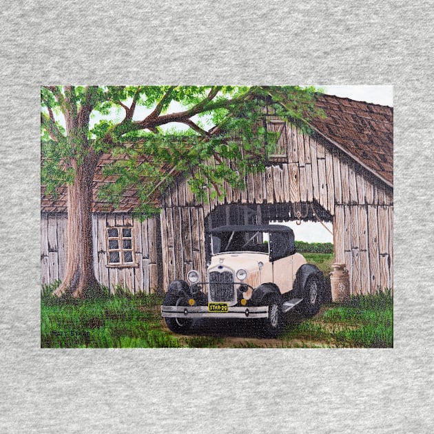 The Model A at the Barn by Matt Starr Fine Art